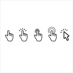 hand icon set