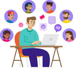 people working on laptop, meeting