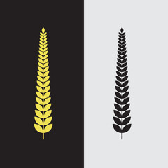 Wheat vector art,illustration of a black and white background