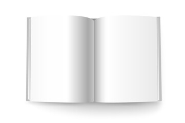 Open book. Ready for a content 3d vector mockup