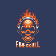 FIRE SKULL ESPORT LOGO