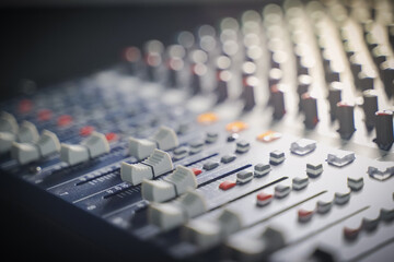 buttons equipment for sound mixer control, equipment for sound mixer control, electronic device.