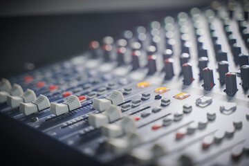 buttons equipment for sound mixer control, equipment for sound mixer control, electronic device.