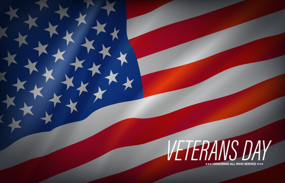 Veterans day. Honoring all who served. Vector illustration 