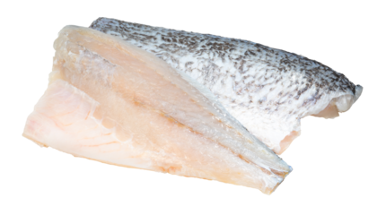 Fresh white striped bass fish isolated on white background, White striped bass fish isolated on white with clipping path.