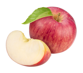 Fresh Pink apple isolated on white background, Pink apple on white background PNG file.