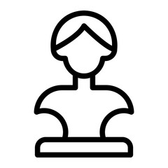 statue line icon