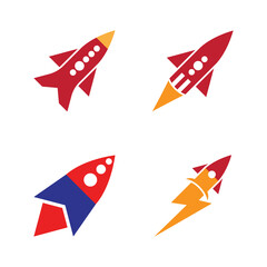 Rocket Logo Template vector symbol nature design