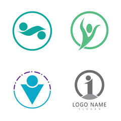 Adoption and community care Logo template vector