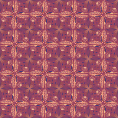 Leaves Seamless Pattern Background Garden Nature Plant Art Traditional Ornament 