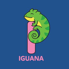 Alphabet I Iguana