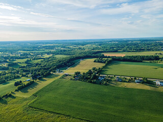 Aerial views of summertime wisconsin