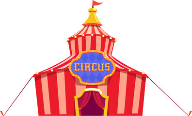 Cartoon circus tent