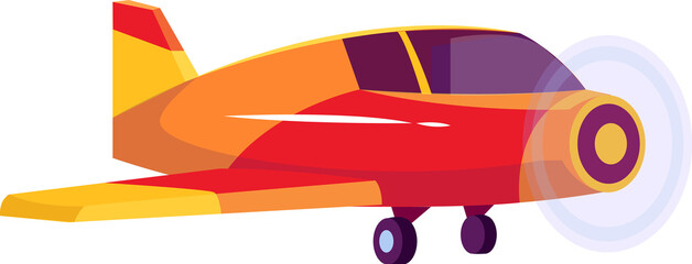 airplane with propeller © klyaksun