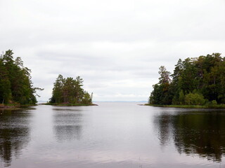 Valaam Island on Lake Ladoga. Valaam Monastery on the island of Valaam