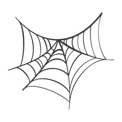 Fototapeta premium Vector Spider web on white for halloween.