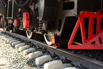 Rails sleepers the lower part of the train.