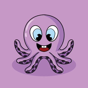 illustration art cute octopus character design