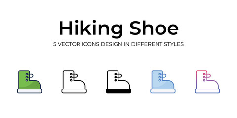 Hiking Shoe icon. Design from Camping collection. vector illustration