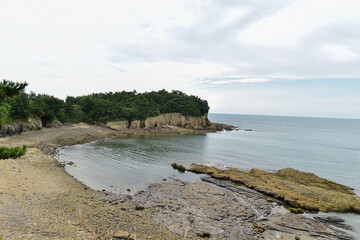 Jeokbyeokgang Cliffed Cosat in Buan-gun, Jeollabuk-do, South Korea.