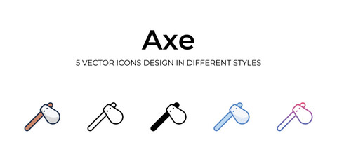 Axe icon. Design from Camping collection. vector illustration