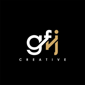 GFJ Letter Initial Logo Design Template Vector Illustration