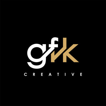 GFK Letter Initial Logo Design Template Vector Illustration