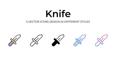 Knife icon. Design from Camping collection. vector illustration