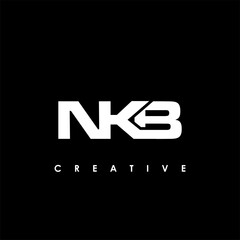 NKB Letter Initial Logo Design Template Vector Illustration
