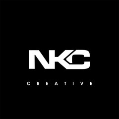 NKC Letter Initial Logo Design Template Vector Illustration