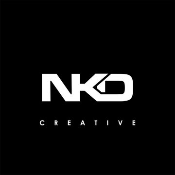 NKD Letter Initial Logo Design Template Vector Illustration
