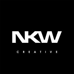 NKW Letter Initial Logo Design Template Vector Illustration