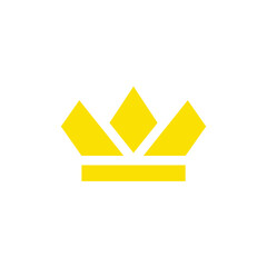 golden luxury king queen crown logo design vector