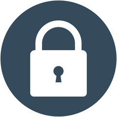  Locked Isolated Vector icon which can easily modify or edit

