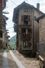 The village of Piedicavallo in Piedmont, Italy