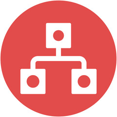 Hierarchical Isolated Vector icon which can easily modify or edit

