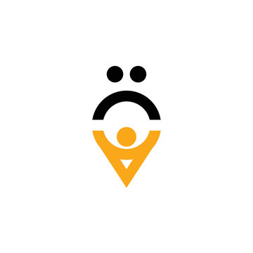 V man wellness human people healthy with sad icon