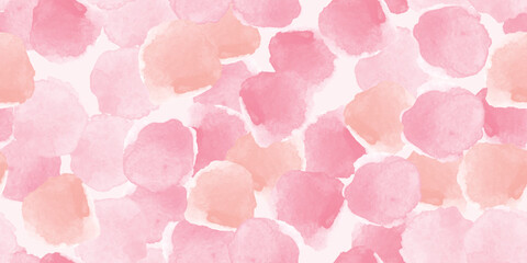 Colorful seamless pattern, background, collage with different watercolor shapes and stains. Vector illustration, wrapping paper