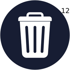 Dustbin Isolated Vector icon which can easily modify or edit

