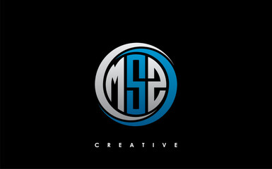 MSZ Letter Initial Logo Design Template Vector Illustration