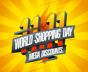 World shopping day sale, 11 11 holiday discounts
