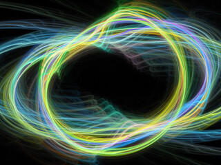 fractal on black
