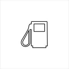 gas pump icon vector sketch