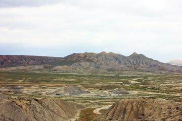 Endless mountains of Gobustan.