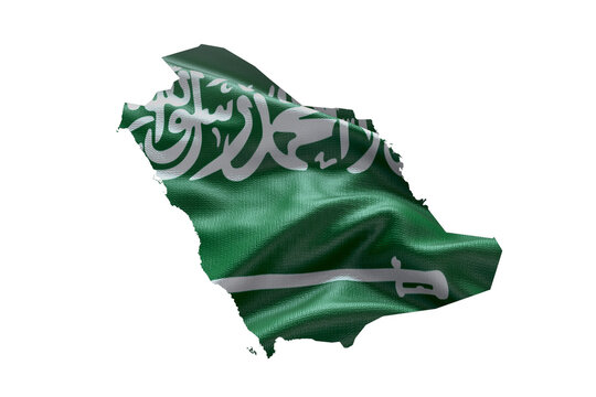 recommend clip art: Saudi Arabia map outline icon. PNG alpha channel. Country with national flag