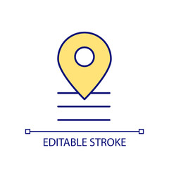 Menu navigation RGB color icon. Website development. Site element and button. Hamburger menu bar. Isolated vector illustration. Simple filled line drawing. Editable stroke. Arial font used