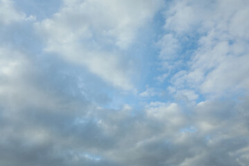 Beautiful view of blue sky with clouds