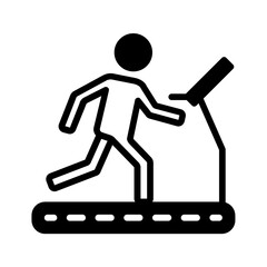 Solid icon for Fitness exercise