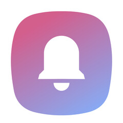 Bell icon with gradient background.