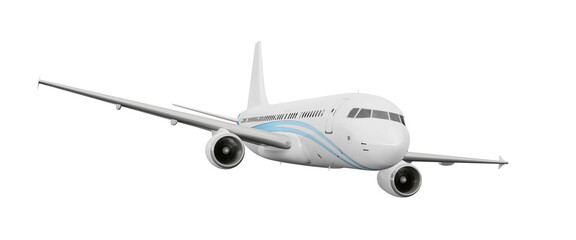 typical airplane isolated on transparent background - 527243657